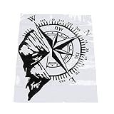 Decalque Universal Da Etiqueta Da Bússola Do Carro Decoração Da Montanha Do Vinil Para O Corpo Da Porta Da Capa Da Janela Traseira Com Alta Durabilidade E Adesivo Forte