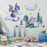 Decalques De Parede E Decoração Yovkky Baby Dragon