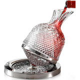 Decanter Aerador Giratório 360 Vinho Vidro Cristal Luxo 1 5l