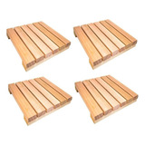 Deck De Madeira 30x30 Maciça 2 Unidades Jardim Casa Decorar