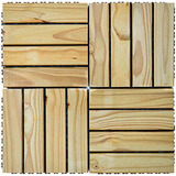 Deck Em Placa De Madeira Modular Base Plástica 30cm X Ih