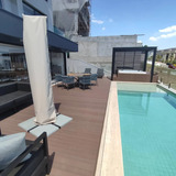 Deck Madeira Plástica Para Piscina Tipo Cumaru