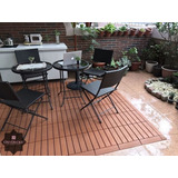Deck Modular Ecologico Pergolado Piscina 92 Pcs