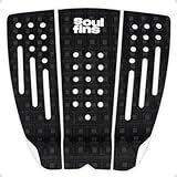 Deck Prancha De Surf Antiderrapante Shortboard EVA Fresado Alto Relevo Fita Especial Surf Preto Branco