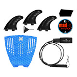 Deck Prancha Surf Leash 6 competição Parafina Quilhas S5