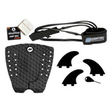 Deck Prancha Surf Leash 6 competição Parafina Quilhas S5