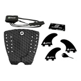 Deck Prancha Surf Leash Surf jogo Quilhas S5 Parafina