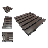 Decks Madeira Plástico Encaixe Modular Piscina Sacada Kit 12