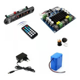 Decodificador amplificador 2x120w Pack Bateria carregador