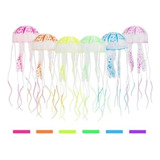 Decoração De Aquário Medusa Água Viva Enfeite De Silicone