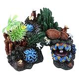 Decoração De Caverna Coral De Resina Artificial Colorida Para Aquário Marinho Ornamento Vista Montanha Paisagem Decoração Rocha
