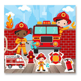 Decoração De Festa Bombeiros Displays De Mesa E Painel