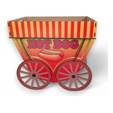 Decoração Expositor Carrinho Cachorro Quente Hot Dog Festa