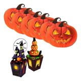 Decoração Halloween Abóboras Mural 6 Un Enfeite 3d Mesa 2un