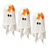 Decoração Halloween Fantasma Menina Kit Com 3 Envio Imediato
