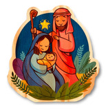 Decoração Natal Sagrada Família Jesus Enfeite