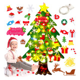 Decorações De Parede De Feltro Para Árvores De Natal Com Luz
