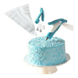Decorador Bolo Cupcake Caneta Decorativa Com 2 Bicos Inox