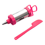 Decorador De Bolo Inox Tipo Seringa 4 Bicos
