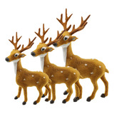 Decorao Natal 3 Família Rena Alce Para Apartamento Mar u 