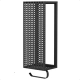 Decorlidi Porta Papel Higiênico De Parede Em Aço Estilo Industrial Cor Preto