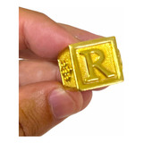 Dedeira Lançamento Letra Banhado A Ouro 18k 10 Milésimos