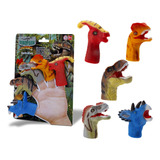 Dedoches Dinossauro 5 Peças T rex Infantil Fantoche Bee Toys