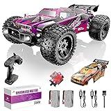 DEERC 200E 1 10 Large 3S Brushless High Speed RC Cars For Adults 4X4 RTR Fast RC Trucks W Extra Shell LED Headlight 60 KM H All Terrain Remote Control Car Offroad Monster Truck For Boys 2 Battery