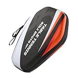 Deevoka Capa Para Raquete De Tênis De Mesa Capa Para Raquete De Ping Pong Bolsa De Transporte Portátil Para Treinamento E Viagem Branco Preto Vermelho