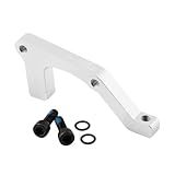 Deevoka Suporte De Freio A Disco De Bicicleta Adaptador De Freio A Disco De Bicicleta Sistemas De Freio A Disco Traseiro De Mountain Bikes De 230 Mm Prata