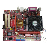defeito Kit Placa Mãe Fsb800 Ddr400 Com Cooler