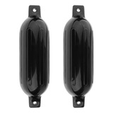 Defensa Inflável Pvc Preta G5 22 X 69 Cm Lancha Barco Kit 2
