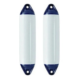 Defensa Náutica F4 21x104cm Branca Inflável Barco Kit 2