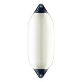 Defensa Náutica Inflavel Modelo F7 Cor Branco Com Azul Barco Lancha Veleiros Boias Iates Boias Náuticas Seavix