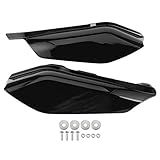 Defletor De Ar De Armação Média Adequado Para Modelos Touring E Triciclos 2 Peças De Acabamento De Defletor De Ar De Motocicleta Com Moldura Média Preto Brilhante 