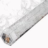 Defumador Churrasqueira Hexagonal Tubo Metal Aromatizador De Carnes Inoxidável Smoker Box 100 Inox