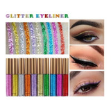 Delineador Líquido Glitter Kit Com 10 Cores pronta Entrega 