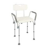 Dellamed Banqueta P-Banho Com Encosto E Braço D3-135Kg