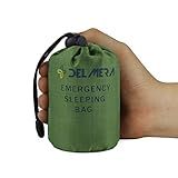 Delmera Saco De Dormir De Emergência Sacos De Dormir Leves De Sobrevivência Cobertor Térmico Impermeável De Emergência Saco Bivy Equipamento De Sobrevivência Para Aventuras Ao Ar Livre 