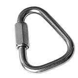 Delta Quick Link Mosquetão De Travamento Triangular Resistente De 2 8 Conector De Corrente De Ligação Rápida Triangular De Aço Inoxidável Mosquetões Com Trava De Parafuso