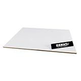 DENATI KIT 10 Placa Chapa MDF 3mm Branco A4 Artesanato Quadro Lettering Preto