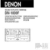 Denon DN 1800F CD Player Owners Instruction Manual Reprint Plastic Comb 