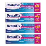 Dentalfix Fixador De Dentadura L 68g P 50g Kit 4 Unidades