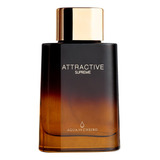 Deo Colônia Attractive Supreme Masculino 100ml Perfume Água De Cheiro Fragrância Inspirada Silver Scent Amadeirado Adocicado Sensual Projeção Marcante