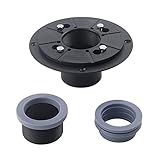 DEOKXZ Kit De Base De Flange Para Ralo De Chuveiro De 2 Polegadas- Adaptador De Anel Ajustável Roscado E Junta De Acoplamento De Borracha Para Instalação De Ralo De Piso Linear Quadrado Sem Cubo De