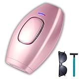 Depilador A Laser IPL Removedor De Pelos Definitivo Luz Pulsada Indolor Corporal 110 220v Já No Brasil Rosa 