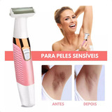 Depilador Eletrico Feminino Aparador De Pelos Intimos Kemei Lavavel