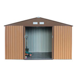 Depósito Aço Abrigo De Jardim Armario 340x210x191cm Ergo
