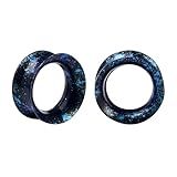 DERALA 2 Peças De Alargadores De Orelha Ultrafinos De Silicone Macio Alargador Duplo Alargador Expansor De Túnel De Carne Flexível Piercing De Orelha Joias Para Homens Mulheres Tamanho 8g 2 5 Cm 