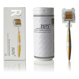 Dermaroller Com 192 Agulhas 1 0mm Zgts Gold Titânio 